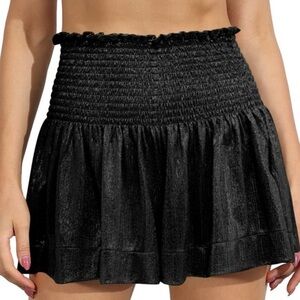 Queen of Sparkles Black Swing Shorts Size Medium